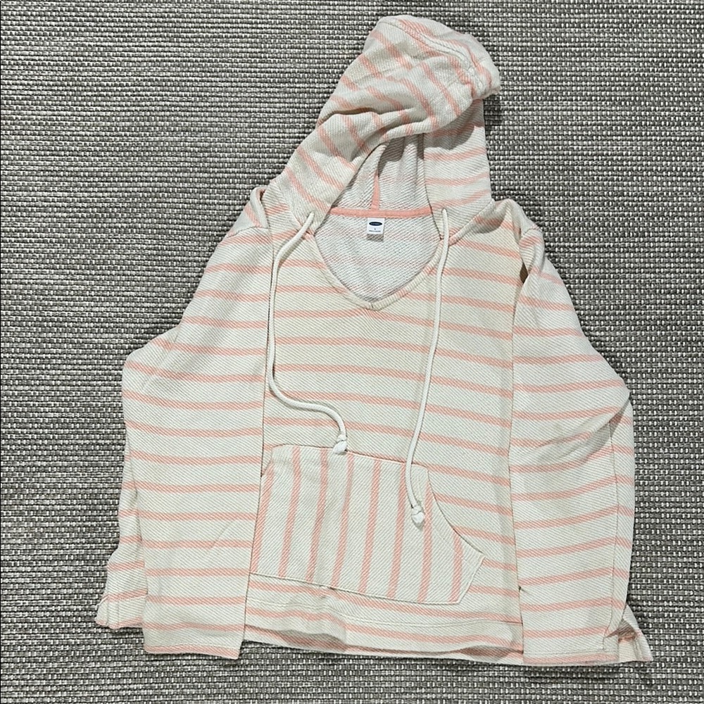 Striped Hoodie with Kangaroo Pocket